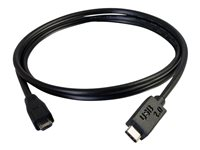 C2G 3m USB 2.0 USB Type C to USB Micro B Cable M/M - USB C Cable Black - Câble USB - Micro-USB de type B (M) pour 24 pin USB-C (M) - USB 2.0 - 3 m - noir 88852