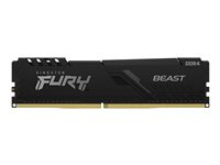 Kingston FURY Beast - DDR4 - kit - 32 Go: 2 x 16 Go - DIMM 288 broches - 3733 MHz / PC4-29800 - CL19 - 1.35 V - mémoire sans tampon - non ECC - noir KF437C19BB1K2/32