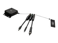 C2G 4K HDMI Dongle Adapter Ring with Mini DisplayPort, DisplayPort, and USB C - Retractable Universal Mount - Kit d'adaptateur vidéo - noir - support 4K C2G30029