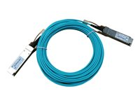 HPE X2A0 - Câble réseau - QSFP28 pour QSFP28 - 10 m - fibre optique - actif - pour FlexFabric 12900, 12900E 36, 12902, 5930, 5930 2QSFP+, 5930 2-slot, 5930 32, 5930 4-slot JL277A