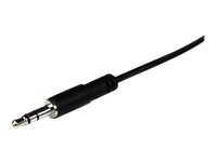 StarTech.com Câble d'extension audio stéréo slim 3,5 mm de 1 m - M/F - Rallonge de câble audio - mini-phone stereo 3.5 mm mâle pour mini-phone stereo 3.5 mm femelle - 1 m - noir - pour P/N: MU15MMS, MU6MMS, SV211DPUA, SV211DPUA4K, SV211HDUA4K MU1MMFS