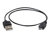 C2G USB Charging Cable - Câble d'alimentation USB - USB (alimentation uniquement) mâle pour Micro-USB de type B (alimentation uniquement) mâle - 46 cm - noir 81708