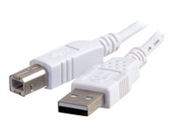 C2G - Câble USB - USB (M) pour USB type B (M) - USB 2.0 - 1 m - blanc 81560