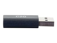 C2G USB C to USB Adapter - SuperSpeed USB Adapter - 5Gbps - F/M - Adaptateur USB - 24 pin USB-C (F) reversible pour USB type A (M) - USB 3.0 - moulé - noir 54427