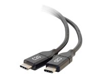 C2G 3m (10ft) USB C Cable - USB 2.0 (5A) - M/M USB Type C Cable - Black - Câble USB - 24 pin USB-C (M) pour 24 pin USB-C (M) - USB 2.0 - 5 A - 3 m - noir 88829