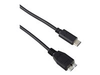 Targus - Câble USB - USB de type C (M) pour Micro-USB (M) - 3 A - 1 m - connecteur C réversible, support 4K - noir ACC925EUX