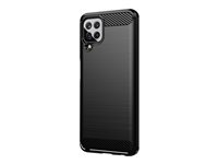 DLH - Coque de protection pour téléphone portable - silicone - noir - pour Samsung Galaxy A22 DY-PS4750