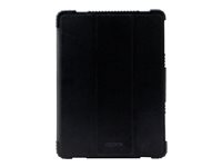 DICOTA Folio Case - Étui à rabat pour tablette - polyuréthanne thermoplastique (TPU), polycarbonate, PET recyclé - noir - 10.2" - pour Apple 10.2-inch iPad (8ème génération) D31853