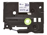 Brother TZe-FA4 - Tissu - bleu sur blanc - Rouleau (1,8 cm x 3 m) 1 cassette(s) ruban - pour P-Touch PT-3600, D400, D450, D600, E300, E550, H101, H300, H500, P700, P750, P900, P950 TZEFA4