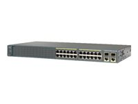 Cisco Catalyst 2960-Plus 24PC-L - Commutateur - Géré - 24 x 10/100 (PoE) + 2 x SFP Gigabit combiné - Montable sur rack - PoE (370 W) - reconditionné WS-C2960+24PC-L-RF