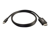 C2G 10ft Mini DisplayPort to HDMI Adapter Cable - Mini DP Male to HDMI Female - Black - Câble adaptateur - Conformité TAA - Mini DisplayPort (M) pour HDMI (M) - 3 m - noir 84422