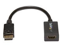 StarTech.com Adaptateur vidéo DisplayPort vers HDMI - Convertisseur DP vers HDMI - Mâle / Femelle - 1920x1200 / 1080p - Noir - Adaptateur vidéo - DisplayPort mâle pour HDMI femelle - 26.5 cm - pour P/N: DK30CH2DEP, DK30CH2DEPUE, DK30CHDDPPD, DK30CHDPPDUE, DP2HDMI2