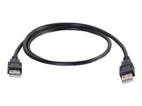 C2G 3.3ft USB Cable - USB A to USB A Cable - USB 2.0 - Black - M/M - Câble USB - USB (M) pour USB (M) - USB 2.0 - 1 m - noir 28105