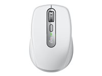 Logitech MX Anywhere 3S for Business - Souris - pour droitiers - optique - 6 boutons - sans fil - Bluetooth - récepteur USB Logitech Logi Bolt - gris pâle 910-006959