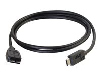 C2G 1m USB 3.1 Gen 1 USB Type C to USB Micro B Cable - USB C Cable Black - Câble USB - 24 pin USB-C (M) pour Micro-USB de type B (M) - USB 3.1 - 1 m - noir 88862