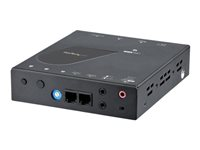StarTech.com Adaptateur vidéo USB-C vers HDMI - Convertisseur Type-C vers HDMI - Compatible Thunderbolt 3 - 4K 30 Hz - Noir - Prolongateur audio/vidéo - récepteur - HDMI - jusqu'à 100 m - Conformité TAA - pour P/N: ST12MHDLAN2K ST12MHDLAN2R