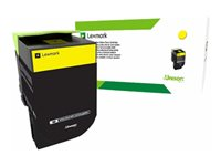 Lexmark 802YE - Jaune - original - cartouche de toner LCCP, LRP - pour Lexmark CX310dn, CX310n, CX410de, CX410dte, CX410e, CX510de, CX510dhe, CX510dthe 80C20YE