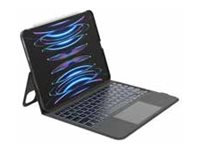 Belkin Everyday - Clavier et étui (étui de protection) - avec support - avec pavé tactile - rétroéclairé - Bluetooth - AZERTY - Français - pour Apple 10.9-inch iPad Air (4ème génération, 5ème génération); 11-inch iPad Pro BBZ001FR-V1