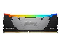 Kingston FURY Renegade RGB - DDR4 - kit - 16 Go: 2 x 8 Go - DIMM 288 broches - 3600 MHz / PC4-28800 - CL16 - 1.35 V - mémoire sans tampon - non ECC - noir KF436C16RB2AK2/16