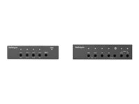StarTech.com Adaptateur HDMI sur Ethernet avec switch et scaler vidéo intégrés - Switch HDMI, VGA, DisplayPort vers HDMI via RJ45 - Rallonge vidéo/audio/infrarouge/réseau - HDMI, DisplayPort, HDBaseT, VGA - plus de CAT 6 - jusqu'à 70 m - Conformité TAA ST121HDBTSC