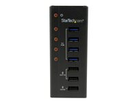 StarTech.com Hub USB 3.0 Alimenté de 4 ports avec Station de Recharge de 3 ports USB (2 x 1A, 1 x 2A) - Boîtier en Métal à Fixation Murale - Concentrateur (hub) - 4 x SuperSpeed USB 3.0 - de bureau - pour P/N: PEXUSB3S3GE, SVA12M5NA, USB312SAT3CB, USB315CB2M, USBLT1MWS, USBLTM1MBK, USBLTM1MWH ST4300U3C3