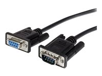 StarTech.com Câble série DB9 RS232 noir en liaison directe 3 m - M/F - Rallonge de câble série - DB-9 (M) pour DB-9 (F) - 3 m - noir - pour P/N: 1P3FPC-USB-SERIAL, IC232TTL, ICUSB2324I, ICUSB232D, ICUSB232IS, ICUSB232V2 MXT1003MBK