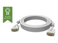 Vision Techconnect - Câble VGA - HD-15 (VGA) (M) pour HD-15 (VGA) (M) - 5 m - blanc TC 5MVGAP