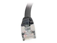 C2G Cat5e Booted Shielded (STP) Network Patch Cable - Cordon de raccordement - RJ-45 (M) pour RJ-45 (M) - 2 m - STP - CAT 5e - Moulé - noir 83851