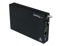 StarTech.com Convertisseur RJ45 Gigabit Ethernet sur Fibre Optique avec SFP Ouvert - 1000Mbps MonoMode/MultiMode - Convertisseur de média à fibre optique - 1GbE - 1000Base-SX, 100Base-LX, 1000Base-T - RJ-45 / SFP (mini-GBIC) - pour P/N: GLCSXMMRGDST, J4858C10PKST, J4858CST, SVA12M2NEUA, SVA12M5NA ET91000SFP2