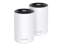 TP-Link Deco XE75 Pro V1 - - système Wi-Fi - (2 routeurs) - jusqu'à 5500 pieds carrés - maillage - 1GbE, 2.5GbE - Wi-Fi 6E - Wi-Fi 6 - Multi-Bande DECO XE75 PRO(2-PACK)